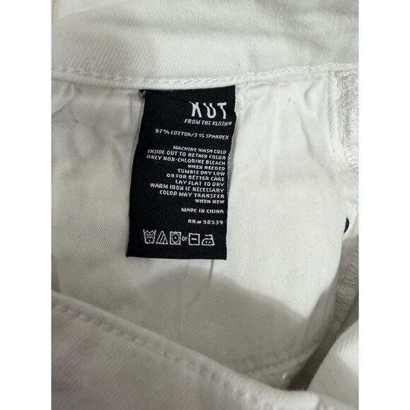 Kut From the Kloth Shorts Womens 6 Gidget Fray Cut Offs Denim White 3” Inseam - Picture 6 of 11